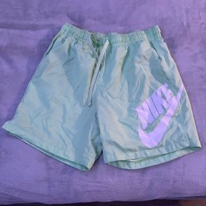 Men’s mint green swim trunks